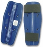 Taekwondo Shin Guard Dipped Foam Blue